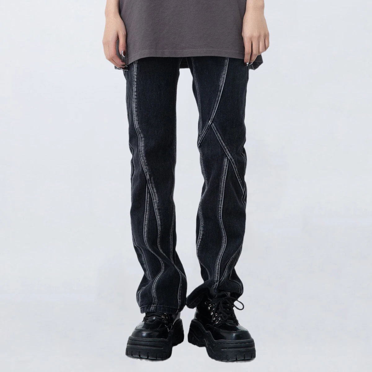 Four Seasons Men's Jeans High Street Straight Pants Retro Loose Pants Y2k Men's Pants Fashion Men's Fashion Men's INS Hot Sale