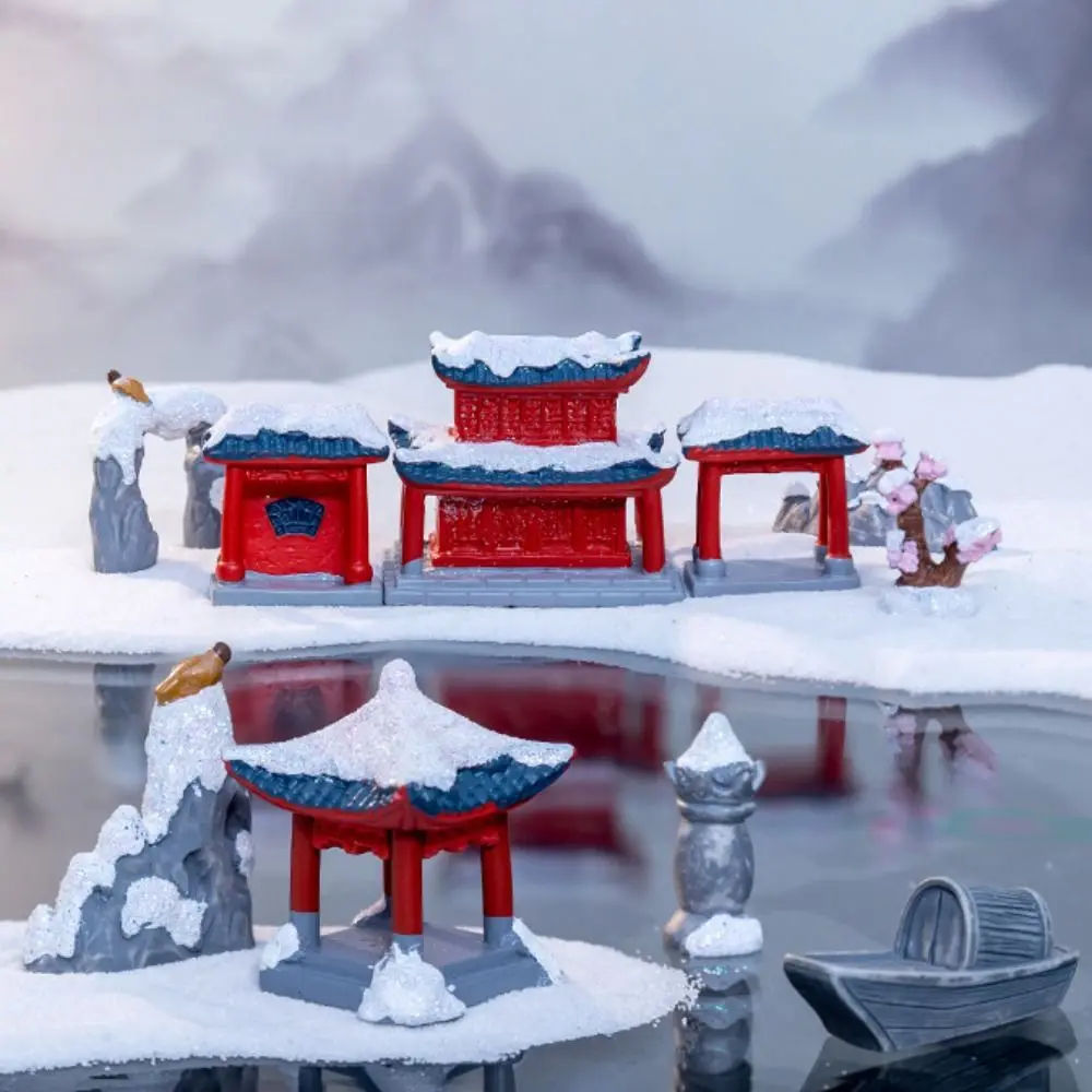 Многоцветные строительные фигурки в китайском стиле экологическая бутылка из