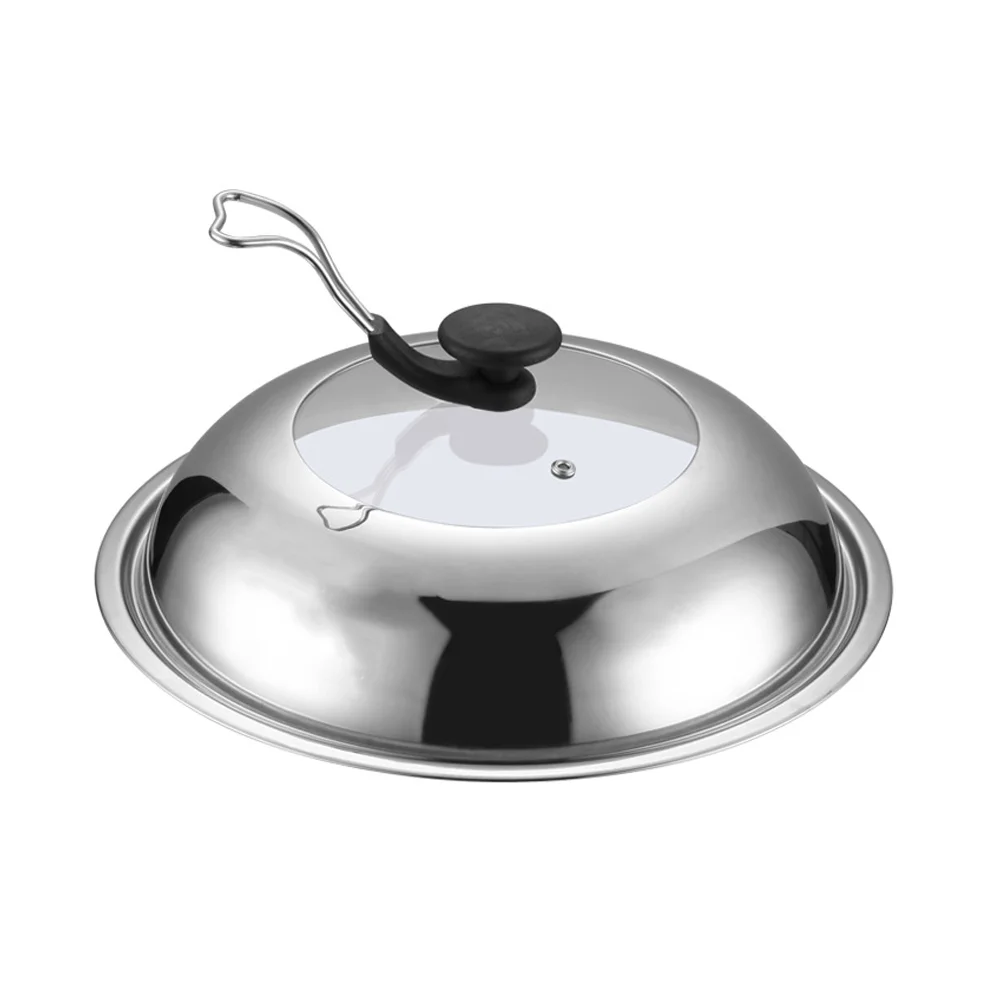 

Lid Cover Pan Pot Lids Steel Stainless Replacement Dome Frying Universal Round Skilletcookingbasting Cookware Inch 6 Melting