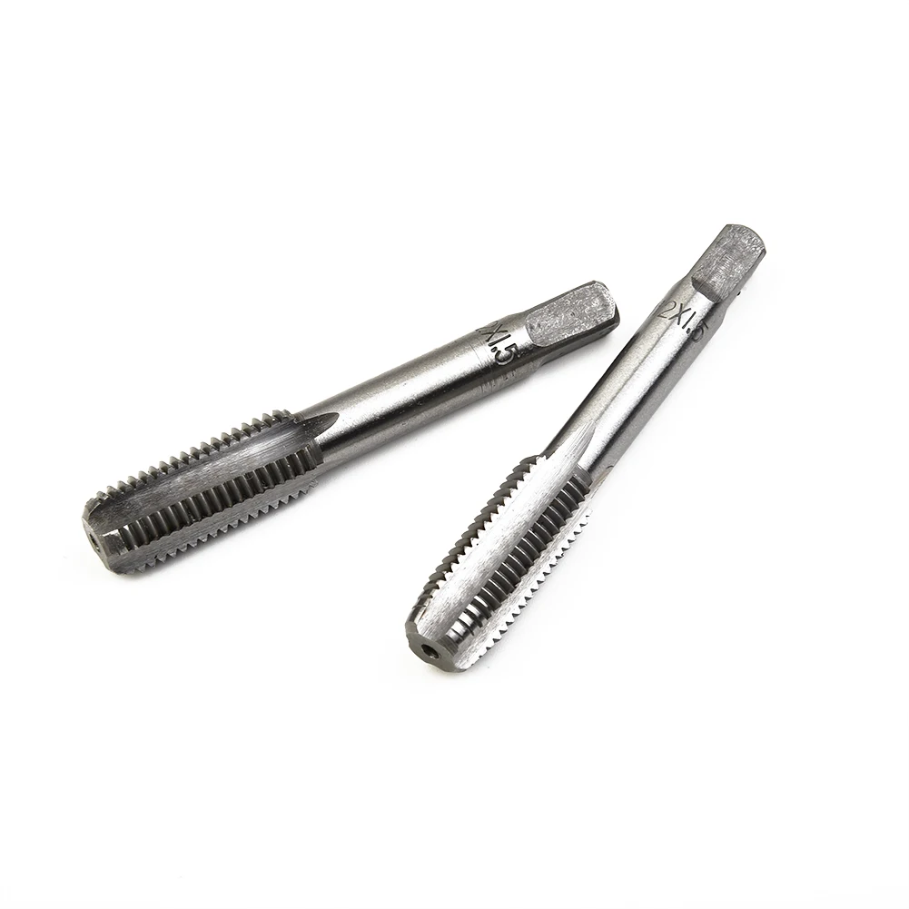 

1 Pair M12-M20 High Speed Steel Silver Right Hand Machine Straight Groove Fine Thread Metric Connector Hand Taps