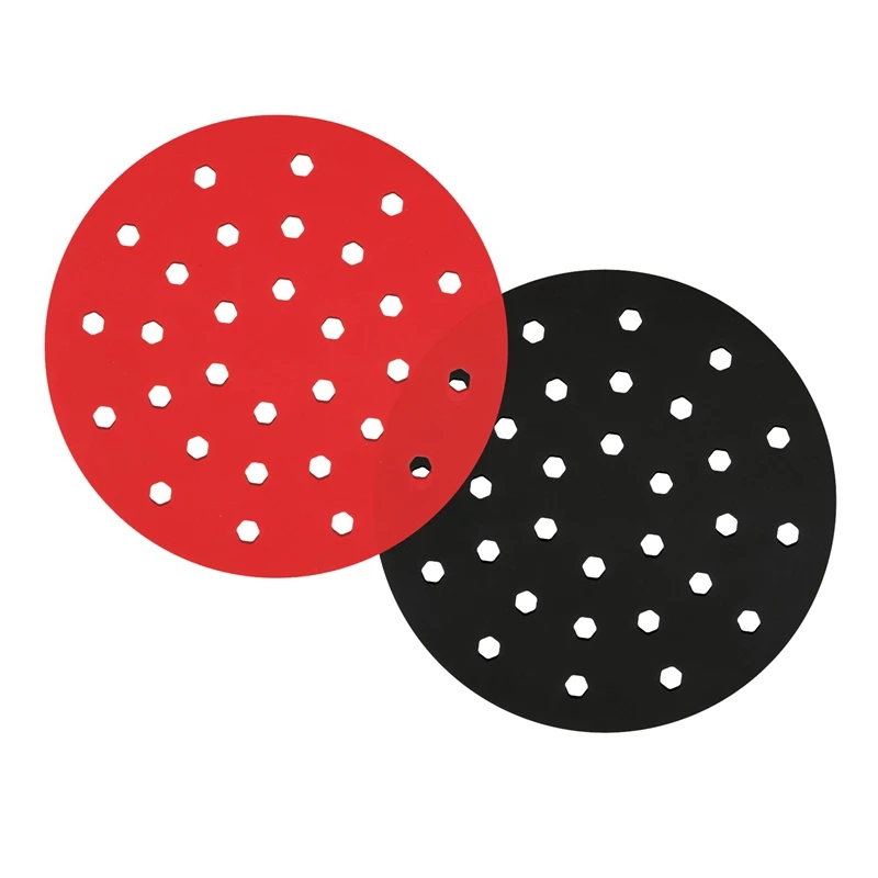 

9 Inch Round Reusable Silicone Air Fryer Liners Non-Stick For Ninja Gourmia Power XL Nuwave Air Fryer Accessories