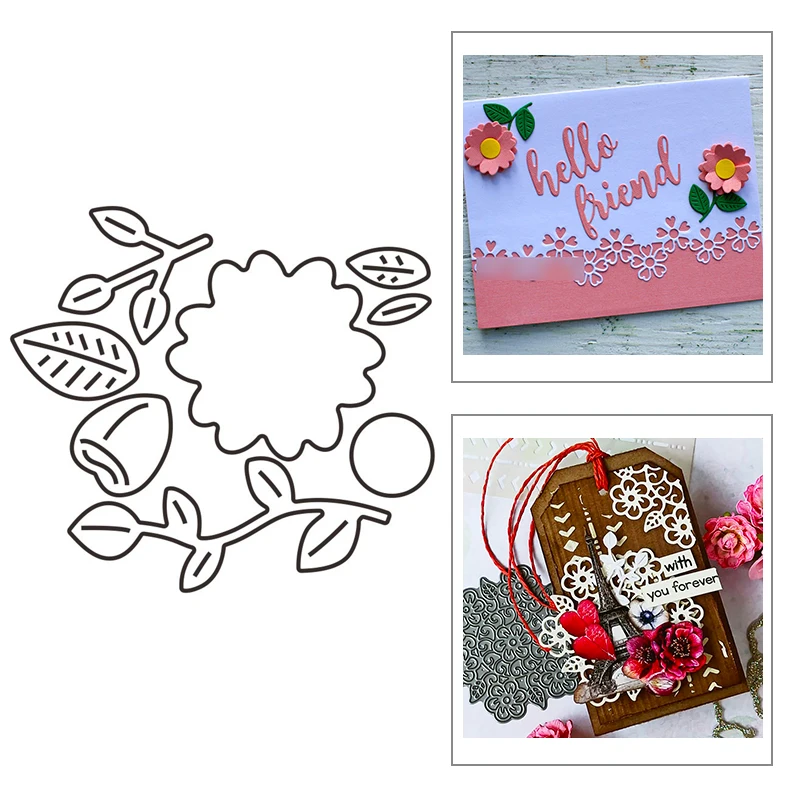 

Новинка 2021, металлические штампы для вырезания растений, цветов, Листьев, формы для вырезания бумаги, тиснения, рукоделия, сделай сам, скрапб...