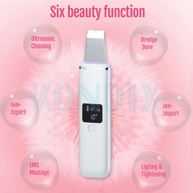 Ultrasonic Skin Scrubber Deep Face Cleaning Machine Peeling Shovel Facial Pore Cleaner Lift New |