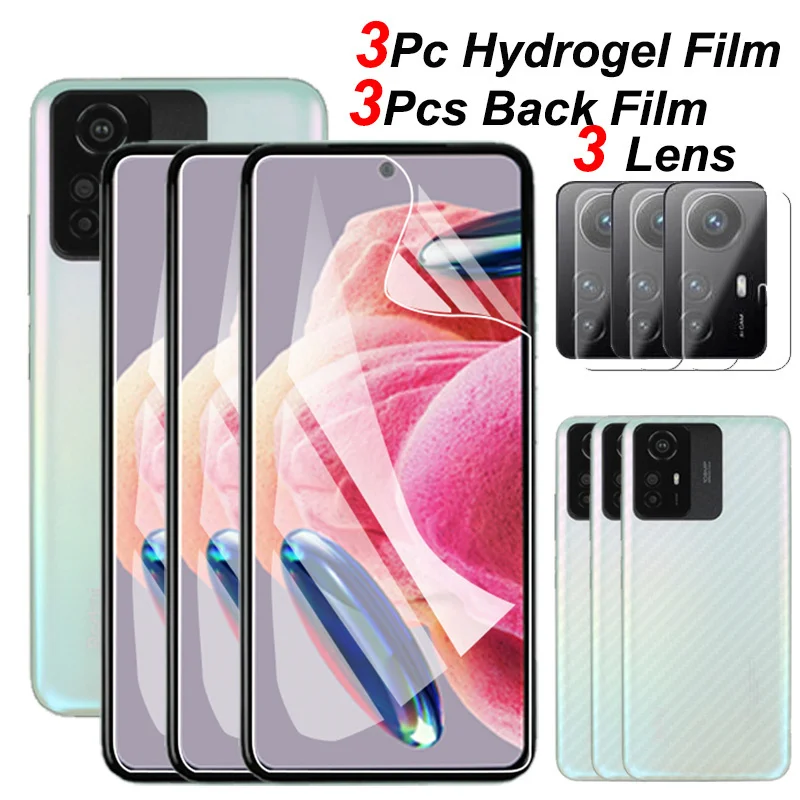 

redmi note 12 s Hydrogel Film For redmi note 12 pro plus Screen Film+Back Film redmi note 12 pro Camera Protector redmi note 12s