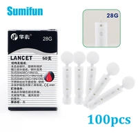 100pcs sterile lancets kit for 28g pen glucose meter disposable needles measuring blood sugar level medical diabetes accessories