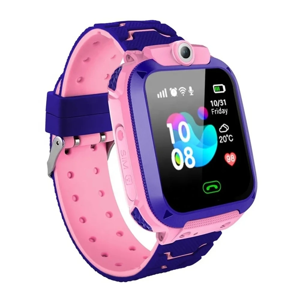 Детские умные смарт-часы Smart Baby Watch Y79 2G с поддержкой GPS HD камера SIM card (Розовый) |