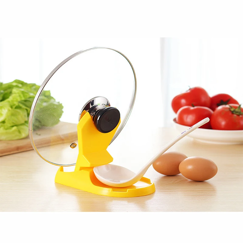 

Бытовая кухонная Складная стойка для крышек кастрюль Многофункциональная подставка для крышек кастрюль стойка для хранения ложек кухонны...