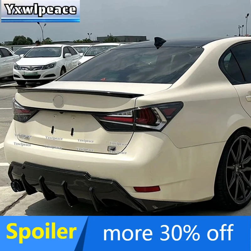 

Для Lexus GS GS300 GS350 2012 2013 2014 2015 2016 2017 ABS пластик грунтовка цвет задний спойлер багажника автомобильные аксессуары