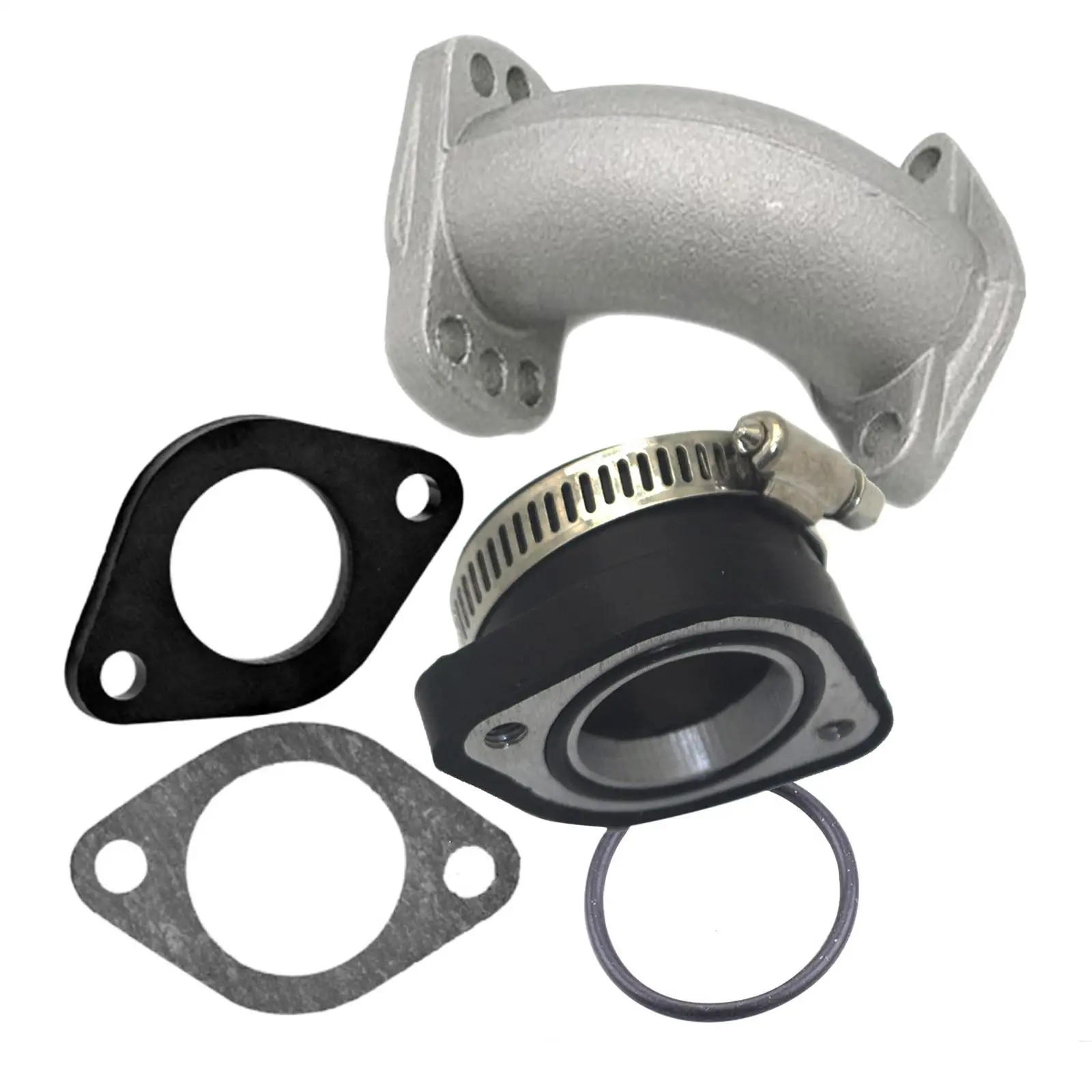 

Motorbike Flange & Gasket Set Replace Carburetor Intake Adapter Boot Rubber Moped Scooter Bike
