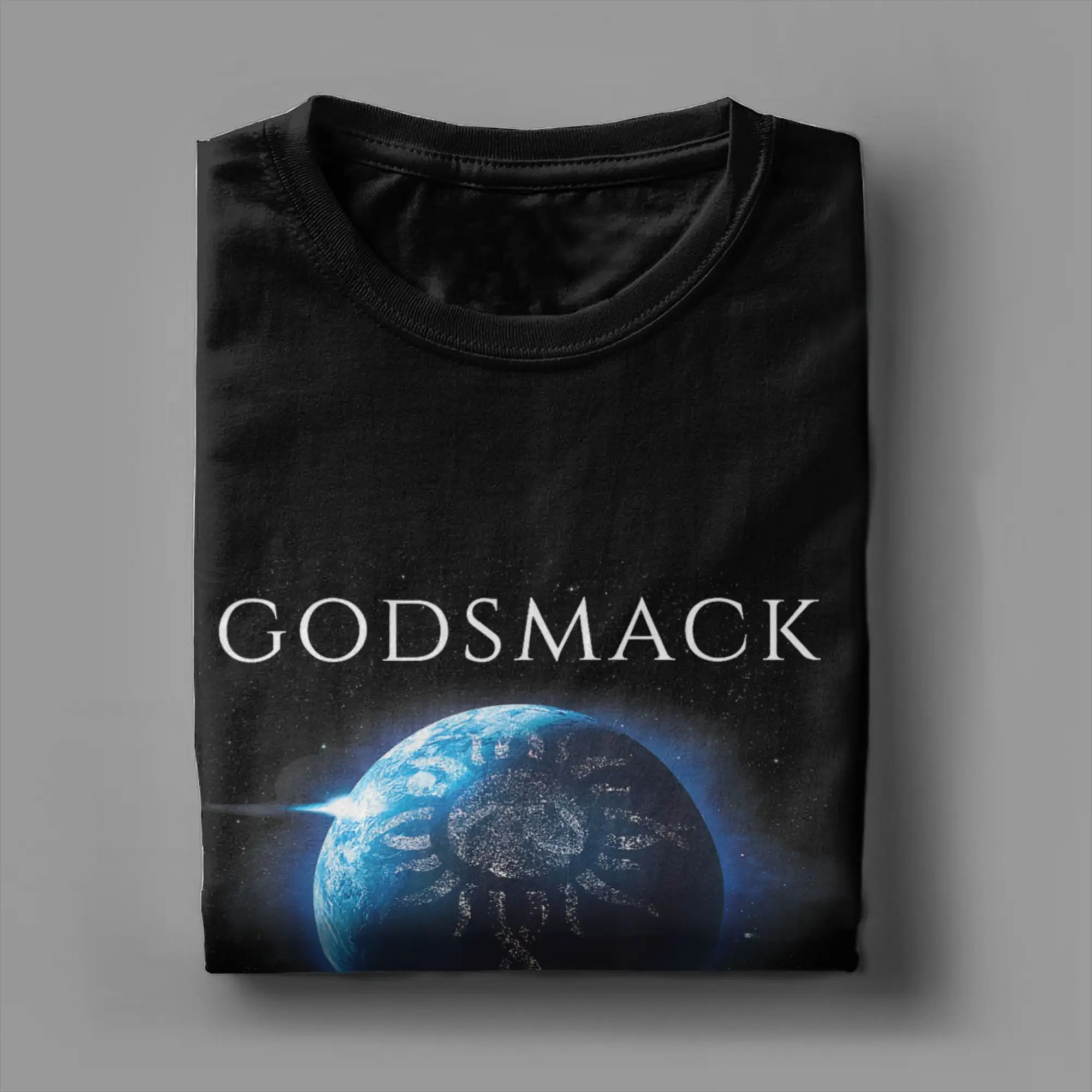 Фото Мужские футболки Godsmack The Rise of Rock ITIN, одежда из 100% хлопка, футболки с короткими рукавами и круглым воротником, футболки больших размеров №3