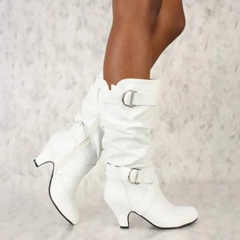 

Женские весенне-зимние сапоги 2023, модные привлекательные Женские Сапоги выше колена, высокие сапоги до бедра на высоком каблуке для снега, женские сапоги