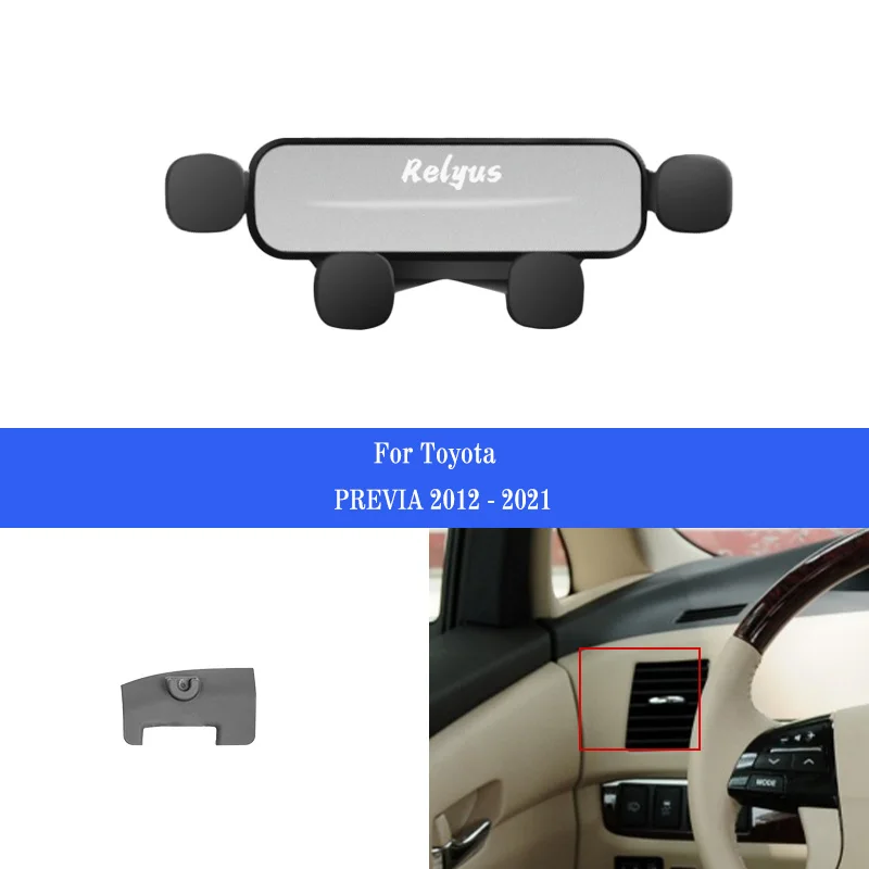 

Car Mobile Phone Holder Smartphone Air Vent Mounts Holder Gps Stand Bracket for Toyota 4Runner ltd lte 2019 Auto Accessories