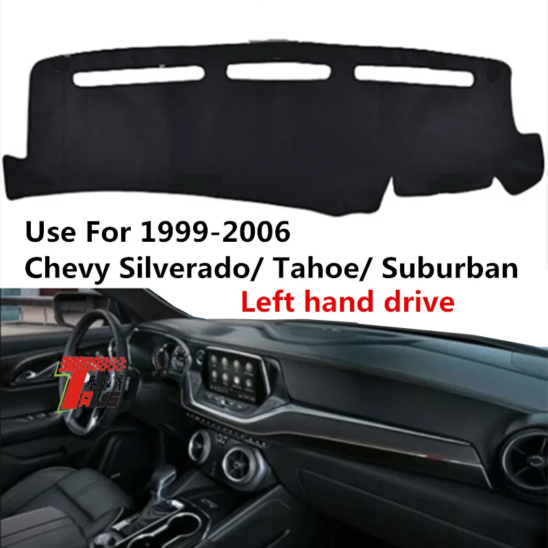 

TAIJS фабрика 3 цвета Автомобильная накладка из полиэстерного волокна чехол для приборной панели автомобиля для 1999-2006 Chevy Silverado/Tahoe/Suburban левый руль