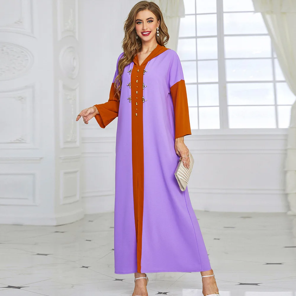 Рамадан марокканский кафтан абайя арабское мусульманское длинное платье, мусульманская одежда, африканские платья для женщин Djellaba Femme
