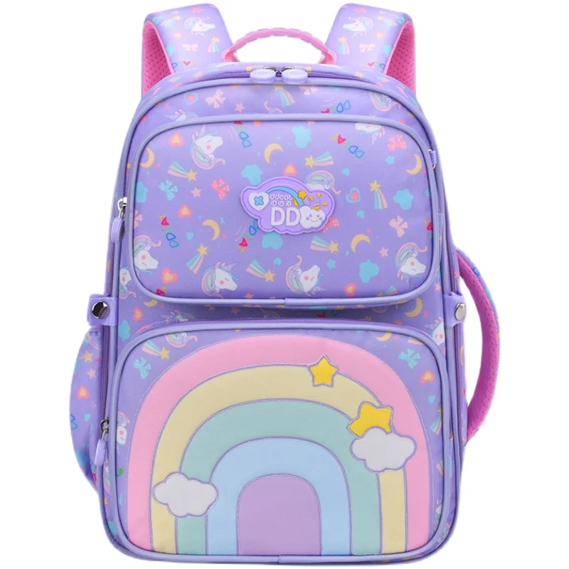 Cartoon Cute Schoolbag Reduce Burden Light Spinal Protection Primary School Backpack New Boys and Girls' School Bag for Children