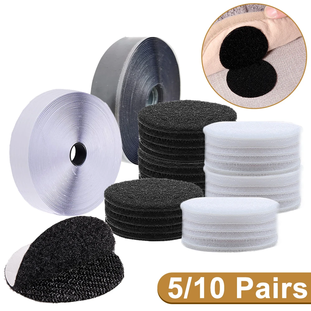 5/10 пар крепких самоклеящихся креплений крючок и петля клейкие стикеры для
