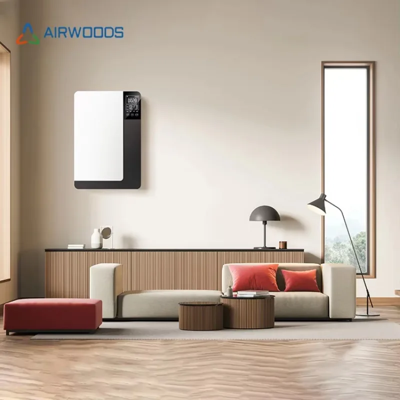 Фото Настенная приточно-вытяжная установка Airwoods ERV с рекуперацией энергии и тепла для одной комнаты, без воздуховодов №3