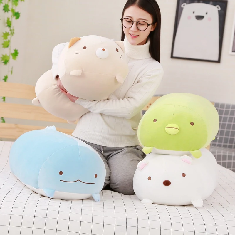 

30-90cm Giant Corner Bio Pillow Japanese Anime Sumikko Gurashi Plush Toy Stuffed Doll Soft Cartoon Children Girl Xmas Gift