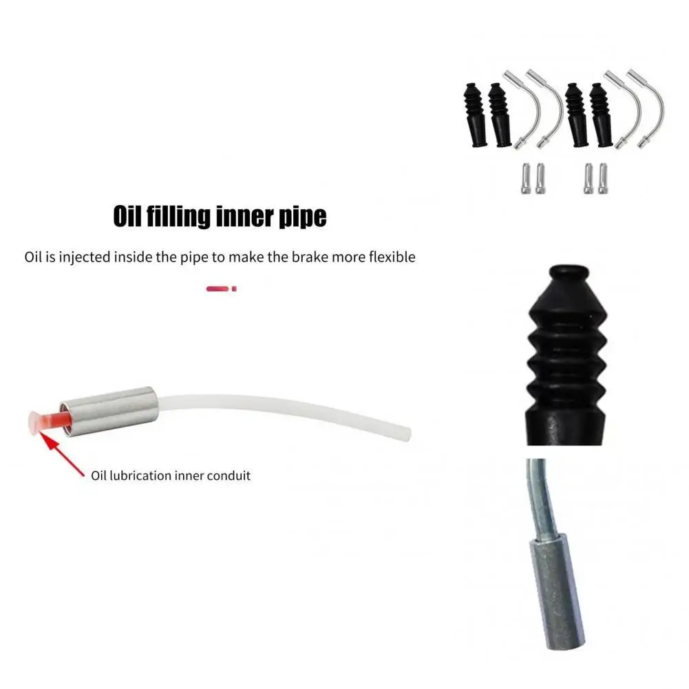 

Sturdy V Brake Tube Simple Installation Accessories Dedicated V Brake Pipe V Brake Elbow Pipe V Brake Elbows 4Pcs