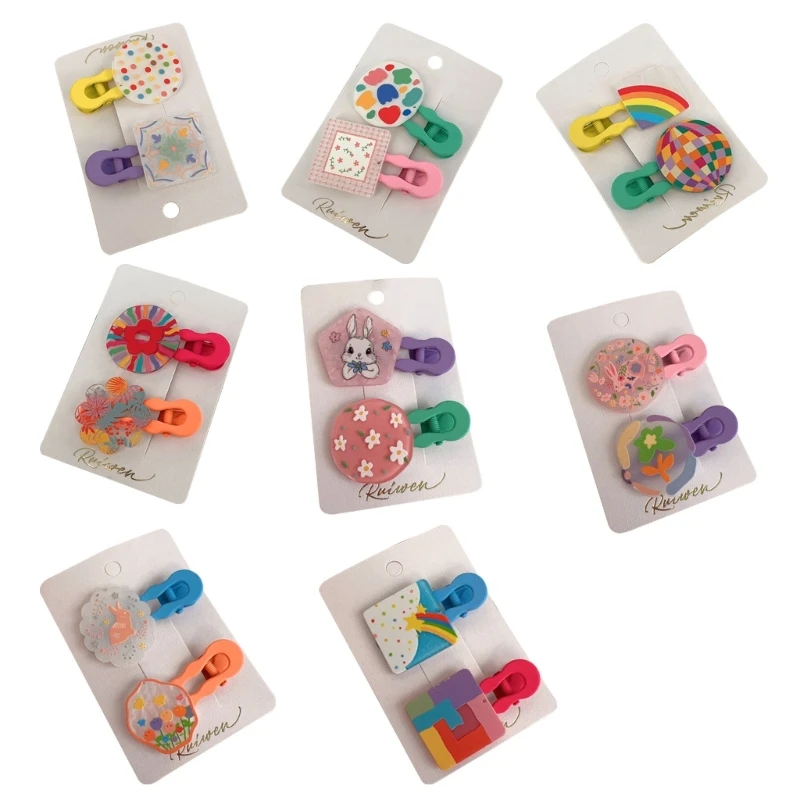 

Y2k 90s эстетическая шпилька ярких цветов с челкой для женщин, милая заколка для волос с конским хвостом, дропшиппинг