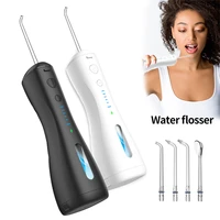 electric oral irrigator water flosser ipx7 rechargeable portable cordless with 6 modes for women adults daily teeth clean health