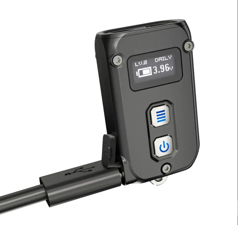 Фонарик NITECORE TINI2 500 люмен OLED умный двухъядерный ключ EDC Light APC Sleep длительный режим