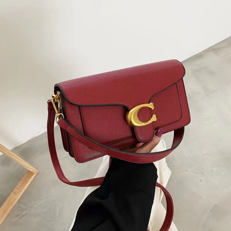 Small Mass Texture Retro Small Bag New Bag Female Bag Crossbody Bag Advanced Fashion Small Square Bag