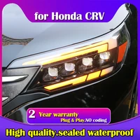 new style for honda 2012 2014 cr v crv headlights all led headlight led drl front light with moving turning signal