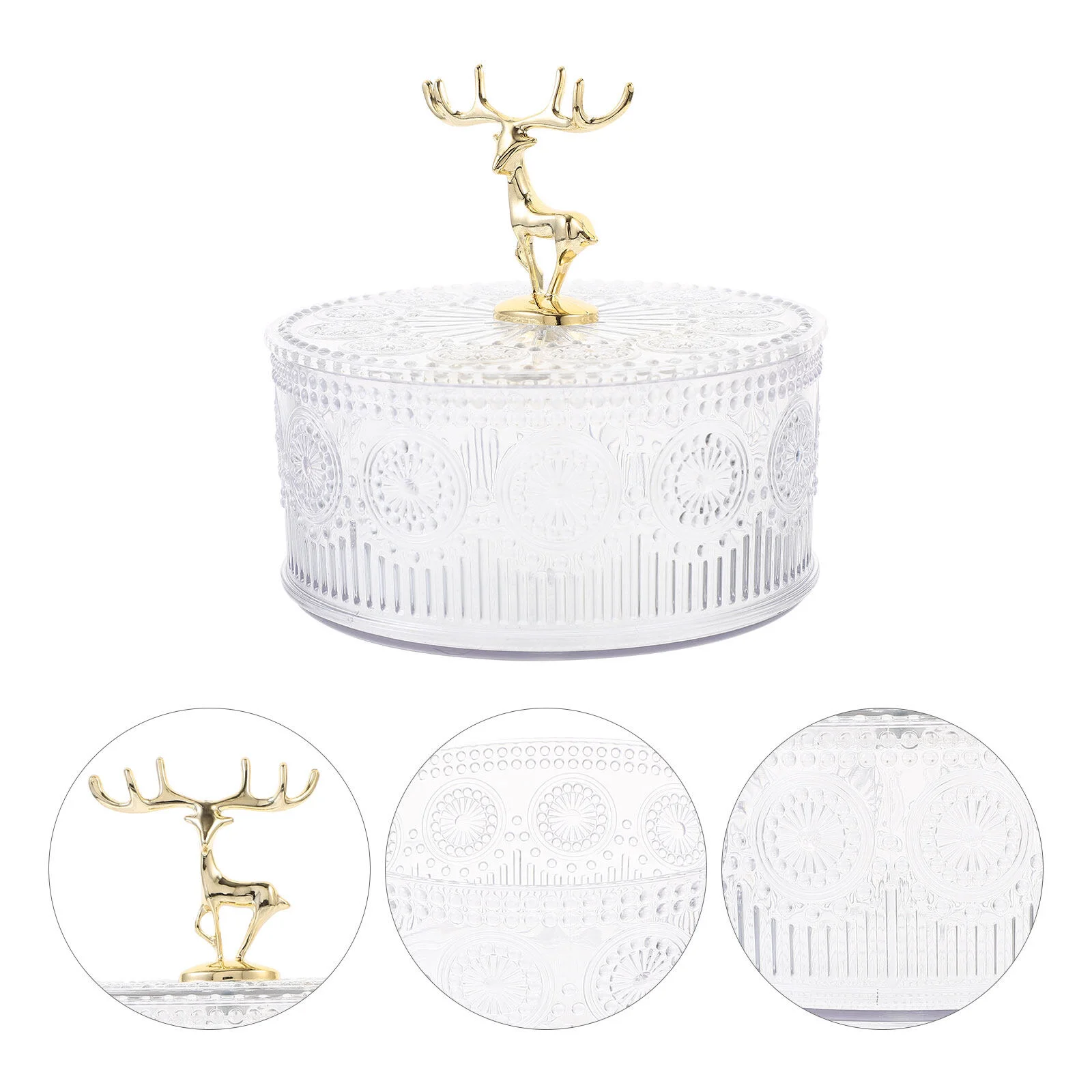 Fruit Dish Decorative Jewelry Storage Case Earring Organizer Jar Container The Pet Women Trinket Miss