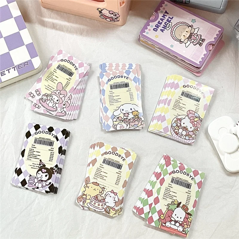 

Kawaii Sanrio Sticker Cute Hellokittys Kuromi My Melody Cinnamoroll Cartoon Decorative Sticker Card Toy for Girls Gifts