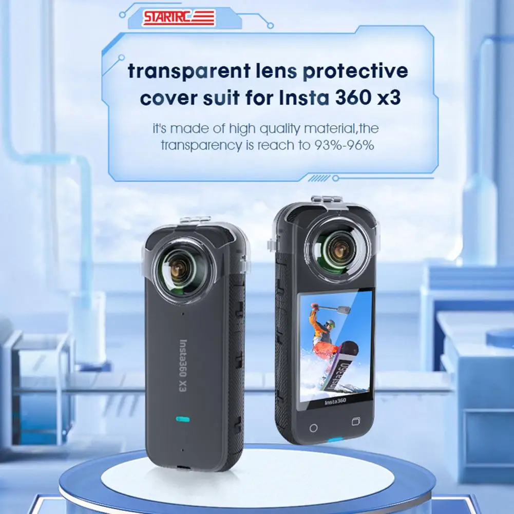 

Прозрачная защитная крышка для объектива Insta360 X3, 2023 дюйма