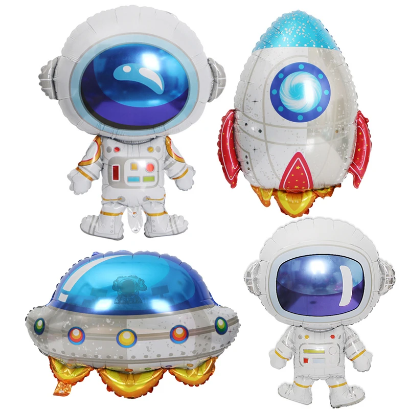 

Outer Space Astronaut Balloons Rocket Spaceship Foil Ballons Galaxy Theme Birthday Party Decorations Kids Party Globos Supplies