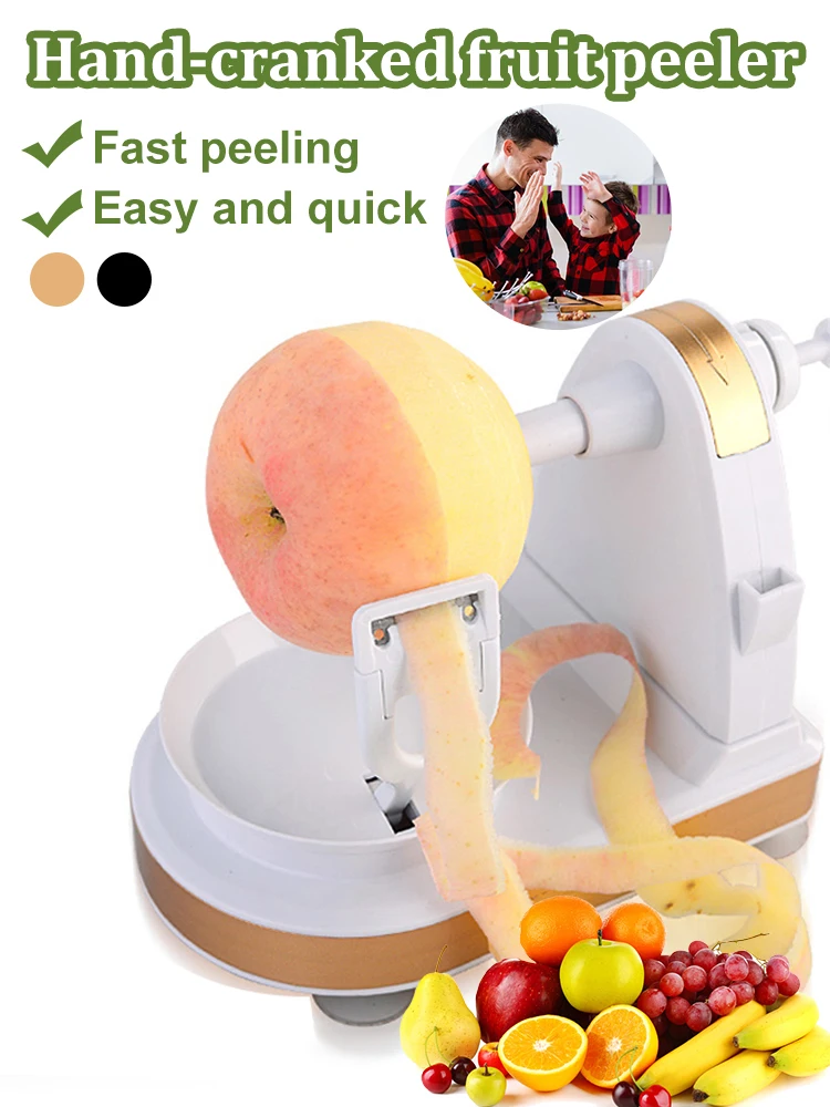 

Apple Peeler Multifunction Rotary Fruit Peeler Manual Peeling Machine with Orange Citrus Peeler Fruit Slicer Kitchen Tool