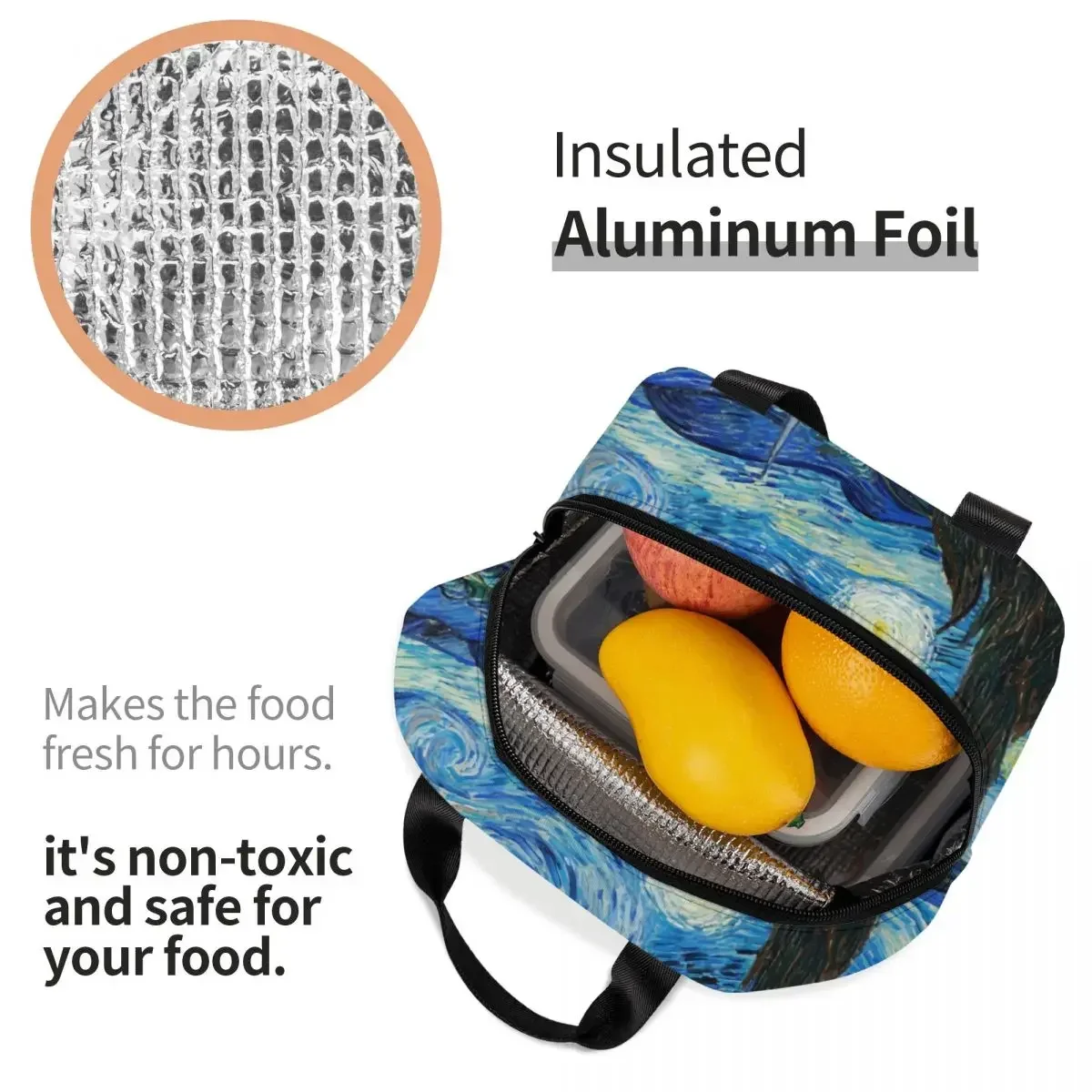 Изолированная Сумка Для Обеда С Дизайном Звездной Ночи