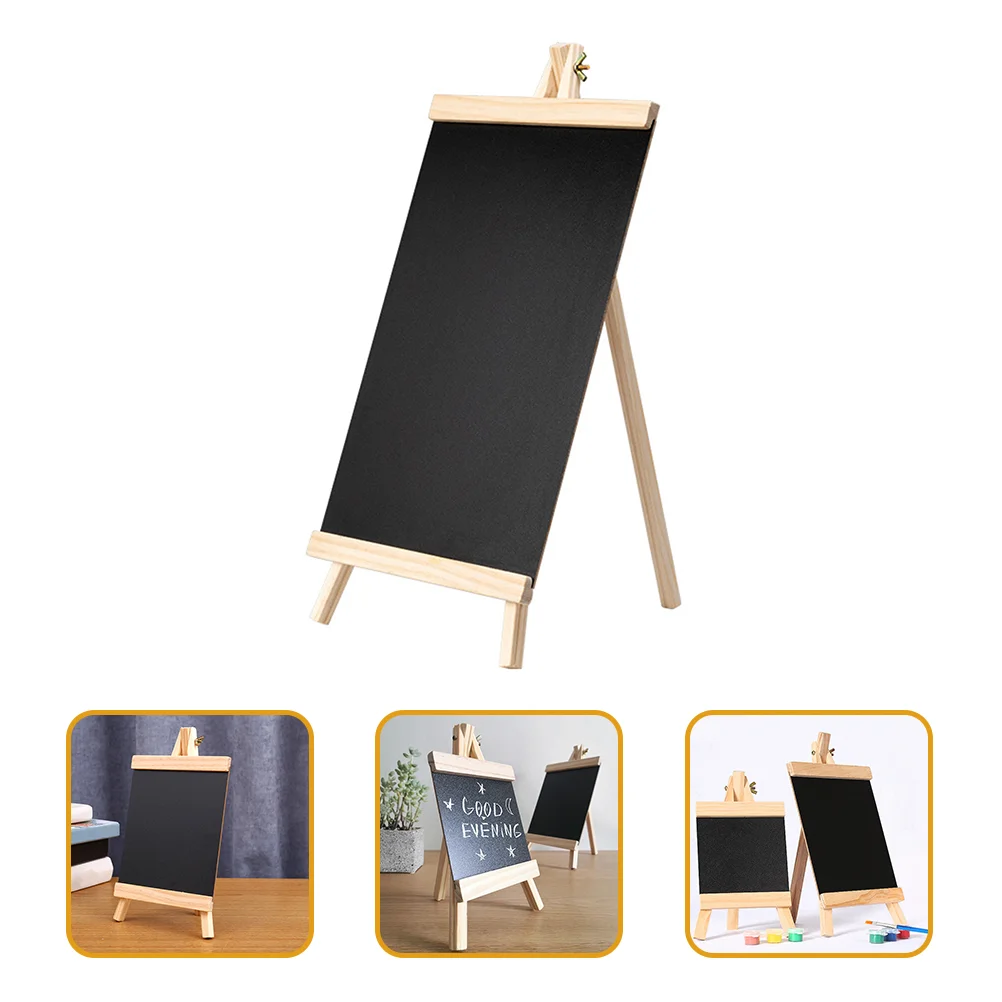 

Small Chalkboard Signs with Stand, Rustic Wooden Tabletop Chalk Boards for Wedding Message Sign/ Kitchen Menu Board Easel