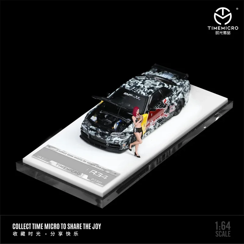 Модель автомобиля сплава картины камуфлирования ГТР 34 1:64 Мирко времени белая для