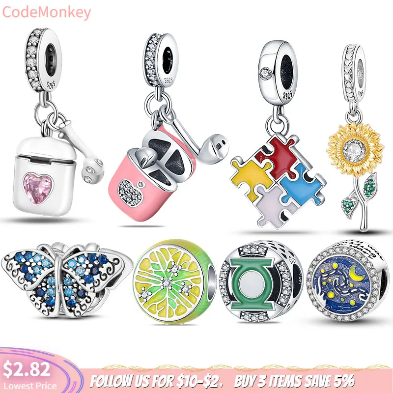 Женский браслет из серебра 925 пробы с подвеской 3 мм |