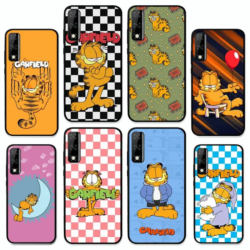 

Garfield Phone Case for Huawei Y 6 9 7 5 8s prime 2019 2018 enjoy 7 plus