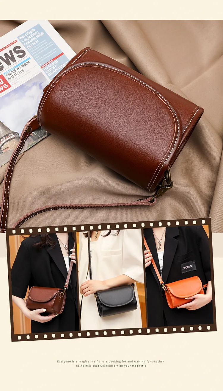Women’s Genuine Leather Shoulder Bag 2023 Trend Brand Small Square Bags Luxury Designer Handbag Fashion Messenger BagsTofu Bags