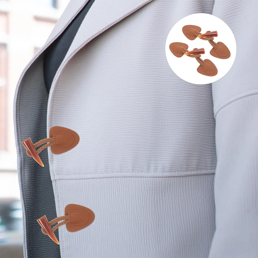 2 шт. пуговицы куртка рог шитье вязание пришивные застежки застежка для одежды из