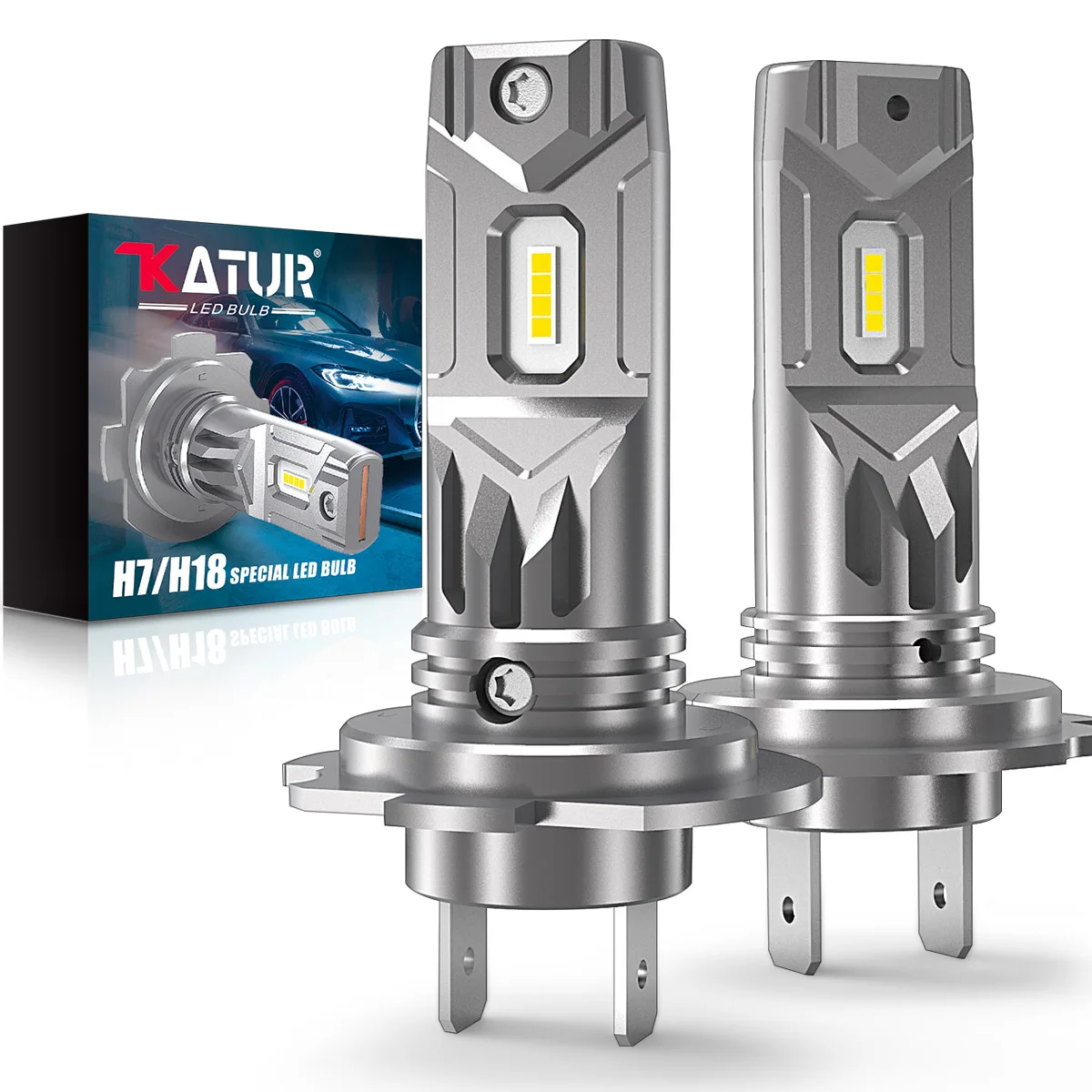 Сверхъяркая лампа для фар головного света H7 100 лм H18 Turbo Mini 6500 Вт K фара Hyundai Tucson I30 I40