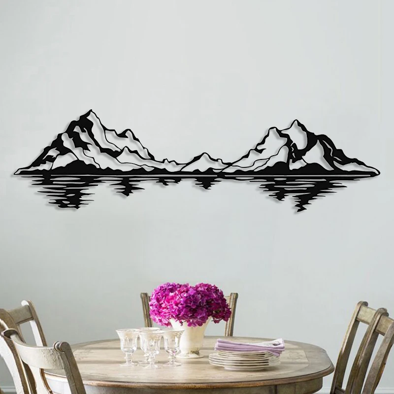 

Mountain And Sea Art Decor For Home Office Living Room, Room Decor Aesthetic Acrylic Material Optional Sizes