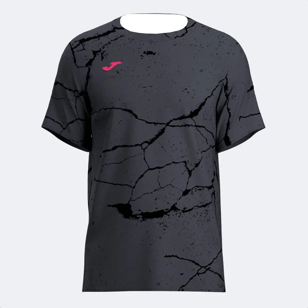 Фото Мужская спортивная футболка JOMA с 3D-принтом, короткий рукав, летняя модная дышащая быстросохнущая футболка для фитнеса и велоспорта на открытом воздухе №3
