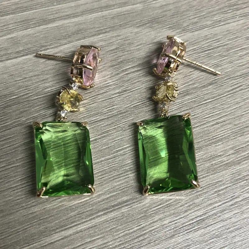 Серьги с кубическим цирконием