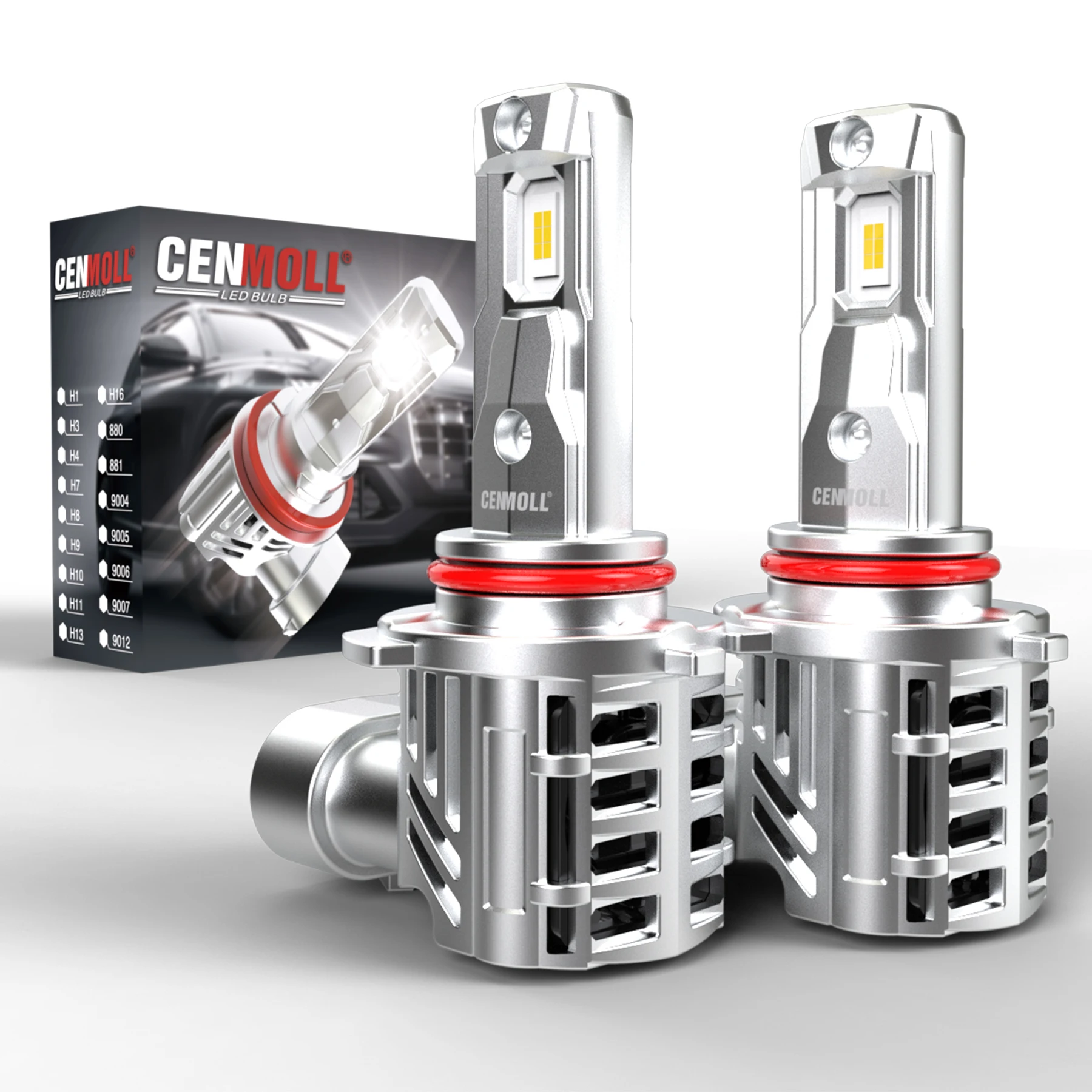 2x9005 HB3 Светодиодные фары Canbus с вентилятором 2006 лм фонарь диодами автомобильная