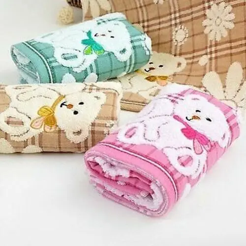 100% детское полотенце из чистого хлопка мягкое двухстороннее с милым мультяшным