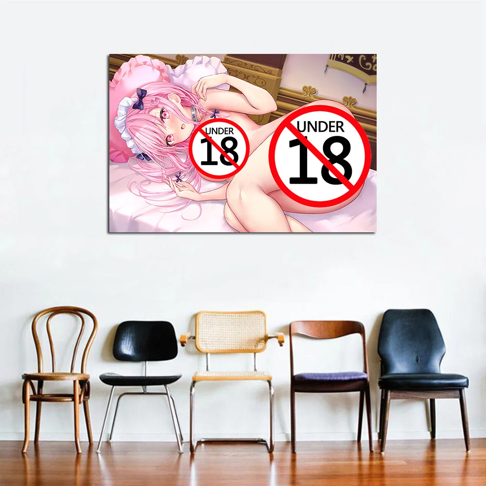 Аниме Сексуальная Обнаженная Горничная Без Цензуры Задница Киска Холст Картина