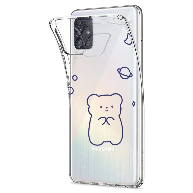 Чехол для телефона Love Rainbow Bear Samsung Galaxy A32 A52 A72 A71 S10 S20 S21 A21S Plus Ultra чехол с аниме |