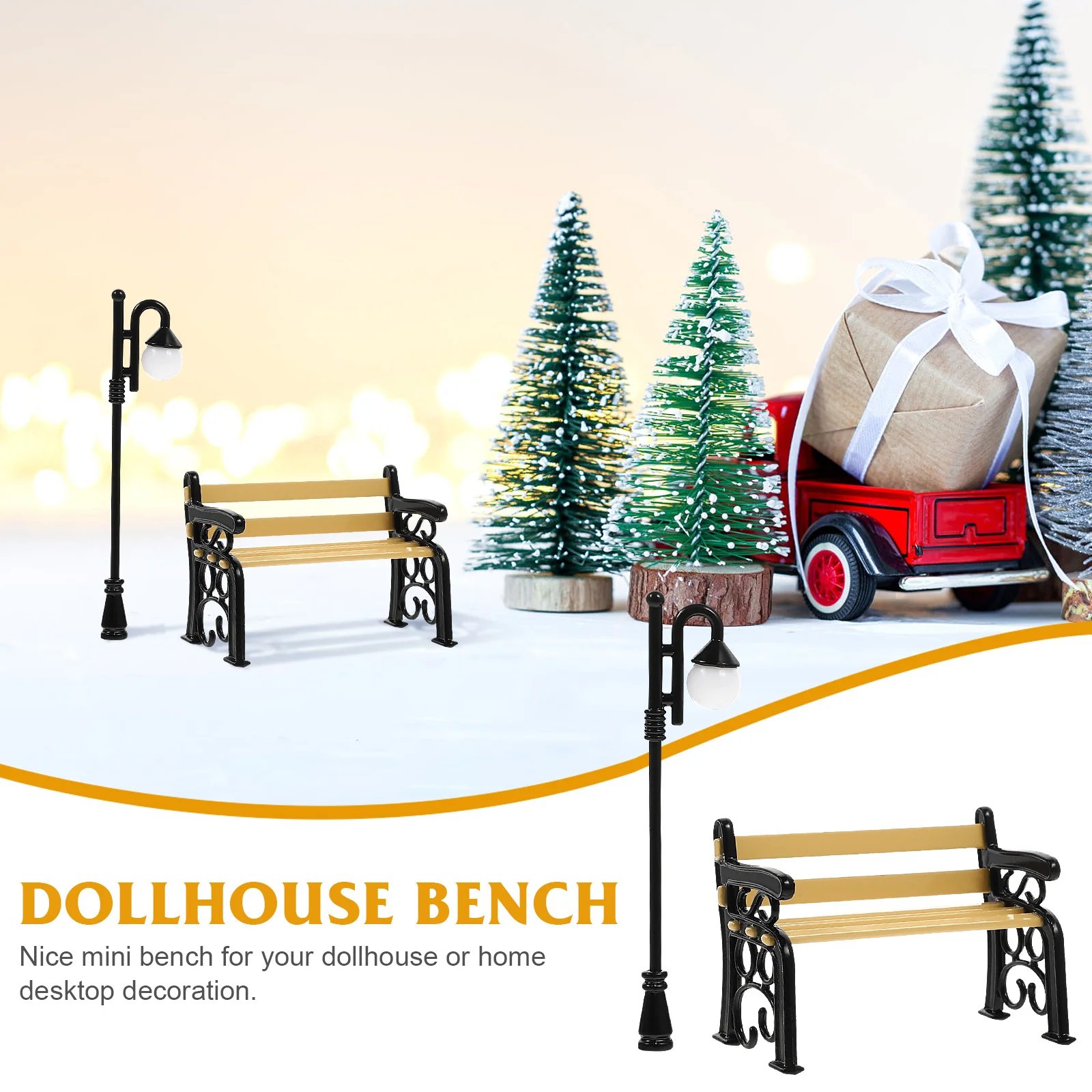 Кукольный домик игрушки водный стол мини-уличный фонарь декор миниатюрный