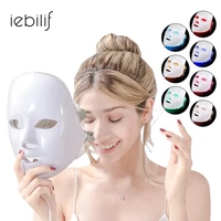 7 colors led light therapy facial mask anti acne whitening facial mask korean skin care face rejuvenation anti age home spa